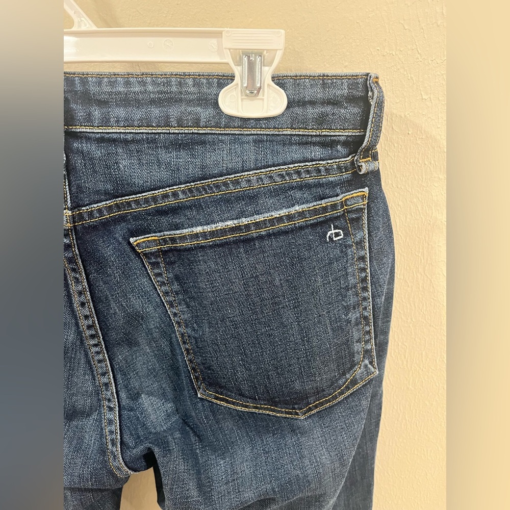 rag & bone Dre Low-Rise Slim Boyfriend Jeans - Harper Wash - Size 27 - Picture 4 of 12
